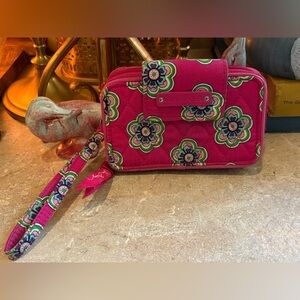 Vera Bradley Floral Pink Wristlet Wallet
